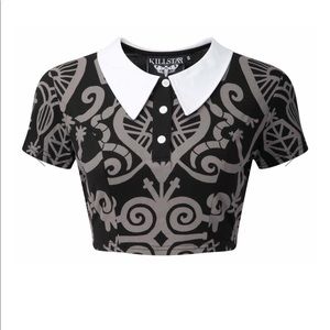 Killstar Voodoo Crop Top (Grey)